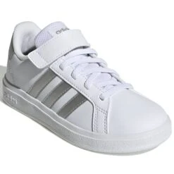ADIDAS Girls' Grand Court Leather 2.0 Sneakers 12 ADIDAS Girls' Grand Court Leather 2.0 Sneakers -Fashion Clothing Store 2081704 007 alt2