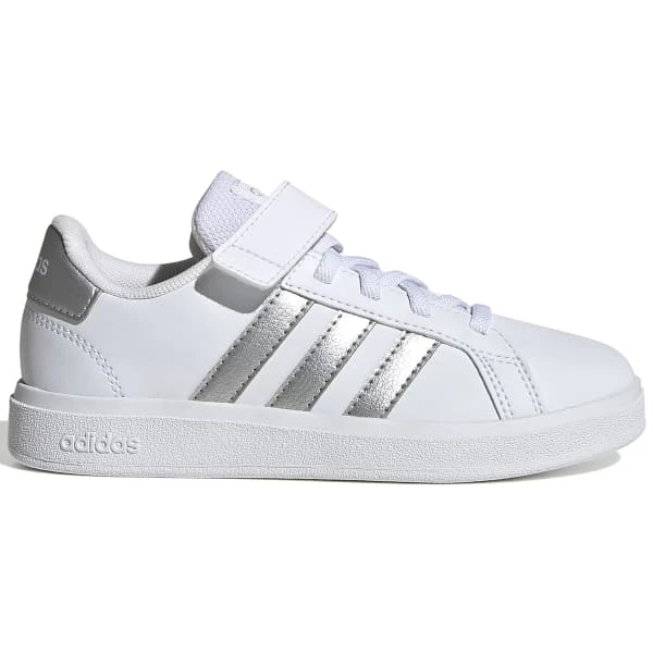 ADIDAS Girls' Grand Court Leather 2.0 Sneakers 3 ADIDAS Girls' Grand Court Leather 2.0 Sneakers