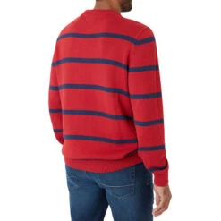 CHAPS Men's Original Crewneck Striped Sweater -Fashion Clothing Store 2081923 601 alt3