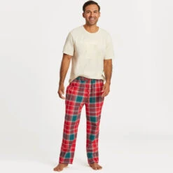 LIFE IS GOOD Men's Holiday Plaid Classic Sleep Pants -Fashion Clothing Store 2082632 601 alt4