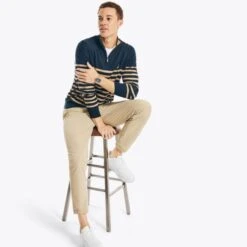 NAUTICA Men's Navtech 1/4-Zip Sweater 7 NAUTICA Men's Navtech 1/4-Zip Sweater -Fashion Clothing Store 2082692 402 alt2