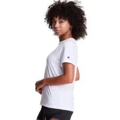 CHAMPION Women's Classic Short-Sleeve Tee -Fashion Clothing Store 2082813 101 alt2