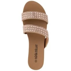 OLIVIA MILLER Women's Juliette Slip-On Flat Sandals -Fashion Clothing Store 2082921 105 alt5