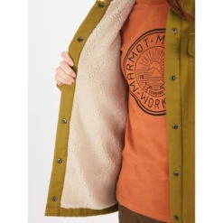 MARMOT Women's Ridgefield Heavyweight Sherpa-Lined Flannel Jacket -Fashion Clothing Store 2083629 315 alt2