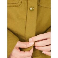 MARMOT Women's Ridgefield Heavyweight Sherpa-Lined Flannel Jacket -Fashion Clothing Store 2083629 315 alt3