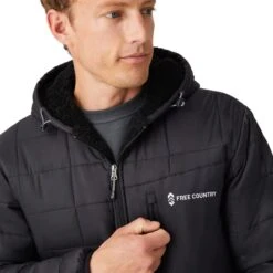 FREE COUNTRY Men's FreeCycle Bedrock Sherpa Lined Puffer Jacket 9 FREE COUNTRY Men's FreeCycle Bedrock Sherpa Lined Puffer Jacket -Fashion Clothing Store 2084077 001 alt3