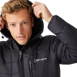 FREE COUNTRY Men's FreeCycle Bedrock Sherpa Lined Puffer Jacket 10 FREE COUNTRY Men's FreeCycle Bedrock Sherpa Lined Puffer Jacket -Fashion Clothing Store 2084077 001 alt4