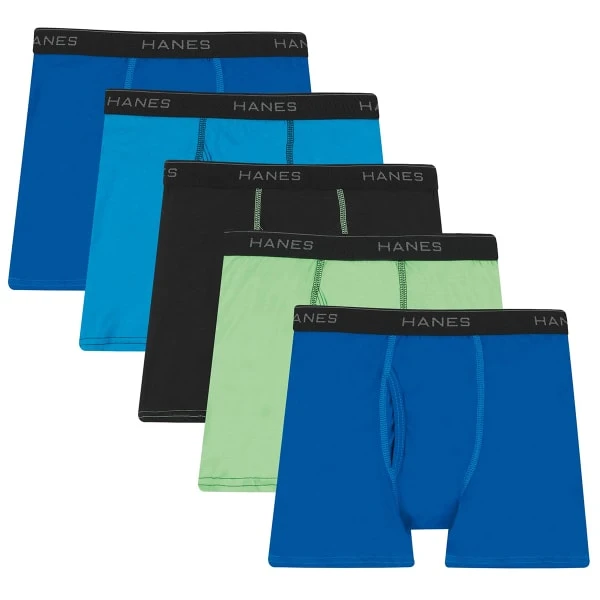 HANES Boys' Ultimate Lightweight Boxer Briefs, 5-Pack 3 HANES Boys' Ultimate Lightweight Boxer Briefs, 5-Pack
