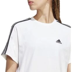 ADIDAS Women's Essentials Single Jersey Short-Sleeve Crop -Fashion Clothing Store 2084514 101 alt4