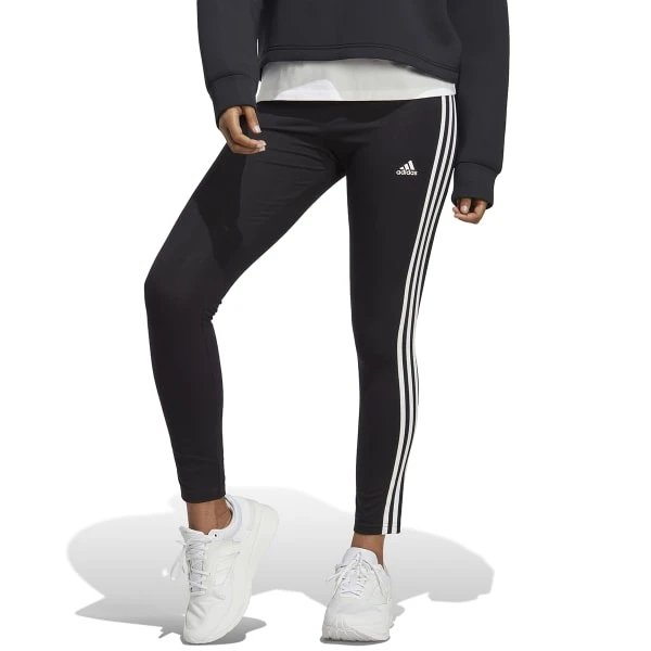 ADIDAS Women's Essentials 3-Stripes High-Waist Leggings 3 ADIDAS Women's Essentials 3-Stripes High-Waist Leggings - Image 2