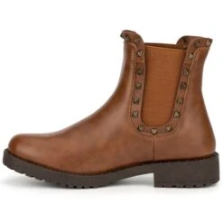 OLIVIA MILLER Women's Belle Studded Chelsea Boots -Fashion Clothing Store 2084671 203 alt2