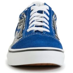 VANS Little Boys' Old Skool Reflect Check Flame Shoes -Fashion Clothing Store 2085443 408 alt3