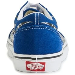 VANS Little Boys' Old Skool Reflect Check Flame Shoes -Fashion Clothing Store 2085443 408 alt4