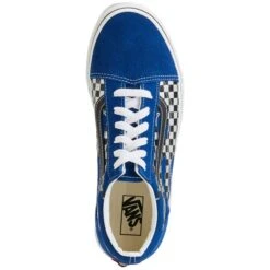 VANS Little Boys' Old Skool Reflect Check Flame Shoes -Fashion Clothing Store 2085443 408 alt5