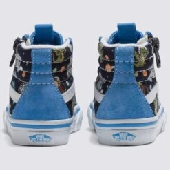 VANS Toddlers' Glow Cosmic Zoo SK8-HI Reissue Side-Zip Shoes -Fashion Clothing Store 2085445 408 alt2