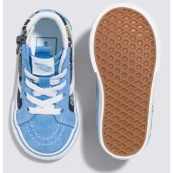 VANS Toddlers' Glow Cosmic Zoo SK8-HI Reissue Side-Zip Shoes -Fashion Clothing Store 2085445 408 alt3