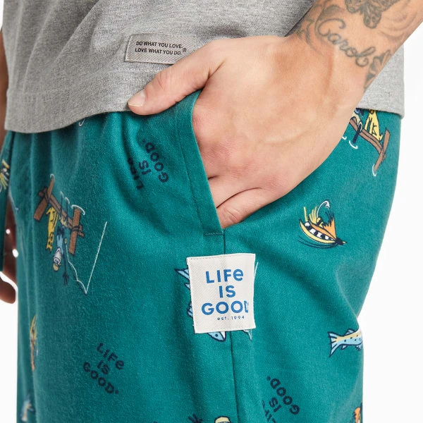 LIFE IS GOOD Men's Jake And Rocket Classic Sleep Pants 6 LIFE IS GOOD Men's Jake And Rocket Classic Sleep Pants - Image 4