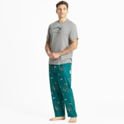 LIFE IS GOOD Men's Jake And Rocket Classic Sleep Pants 11 LIFE IS GOOD Men's Jake And Rocket Classic Sleep Pants -Fashion Clothing Store 2086094 308 alt4
