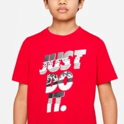 NIKE Big Kids' Sportswear Short-Sleeve Tee -Fashion Clothing Store 2086277 601 alt2