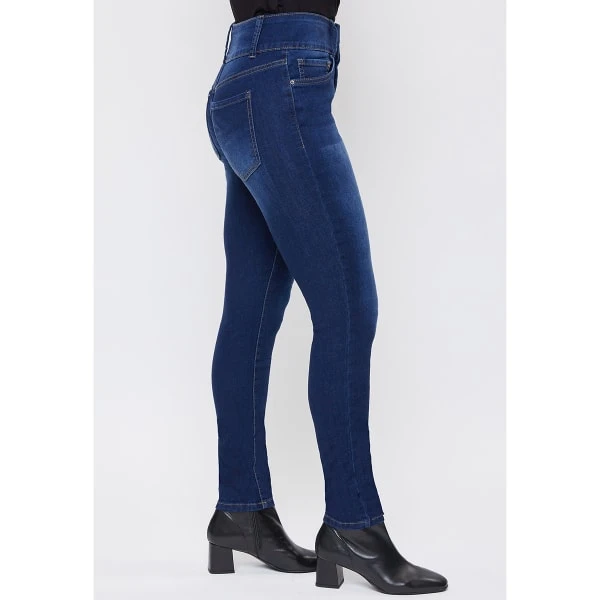 YMI Women's Essential 3-Button High-Rise Skinny Jeans 4 YMI Women's Essential 3-Button High-Rise Skinny Jeans - Image 2