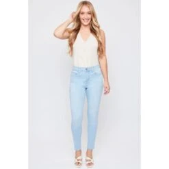 ROYALTY Women's Essential High-Rise Skinny Jeans -Fashion Clothing Store 2086880 406 alt3