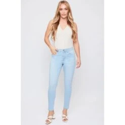 ROYALTY Women's Essential High-Rise Skinny Jeans -Fashion Clothing Store 2086880 406 alt4