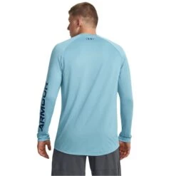 UNDER ARMOUR Men's UA Tech Print Fill Long-Sleeve Shirt -Fashion Clothing Store 2087351 409 alt3