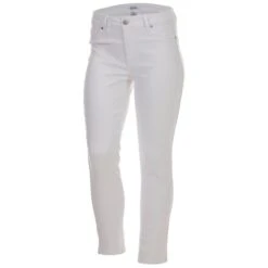 D. JEANS Women's High-Waisted Recycled Twill 27" Ankle Pants