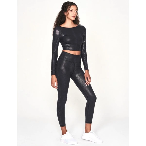 YOGAWORKS Women's Holly Long-Sleeve Top W/ V Back 6 YOGAWORKS Women's Holly Long-Sleeve Top W/ V Back - Image 4