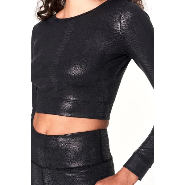 YOGAWORKS Women's Holly Long-Sleeve Top W/ V Back 7 YOGAWORKS Women's Holly Long-Sleeve Top W/ V Back - Image 5