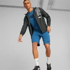 PUMA Men's Hooded Graphic Windbreaker -Fashion Clothing Store 2089488 001 alt6