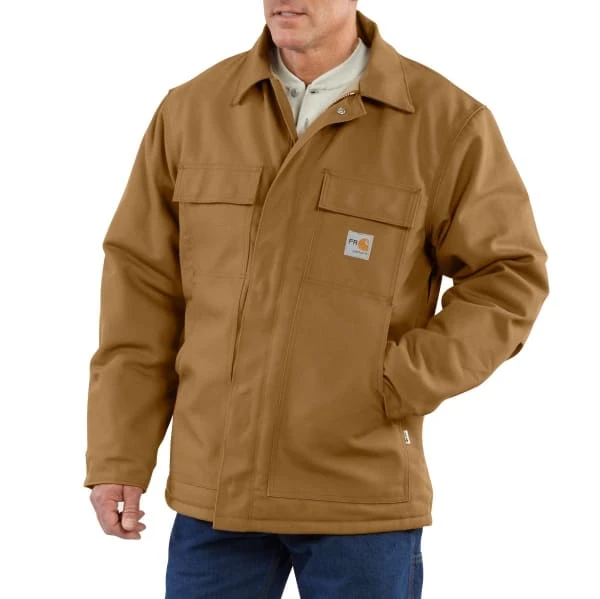 CARHARTT Men's 101618 Flame Resistant Loose Fit Firm Duck Insulated Traditional Coat 4 CARHARTT Men's 101618 Flame Resistant Loose Fit Firm Duck Insulated Traditional Coat - Image 2