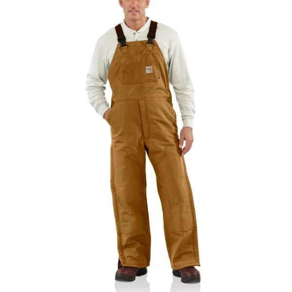 CARHARTT Men's 101626 Flame Resistant Loose Fit Duck Insulated Bib Overall 5 CARHARTT Men's 101626 Flame Resistant Loose Fit Duck Insulated Bib Overall - Image 3