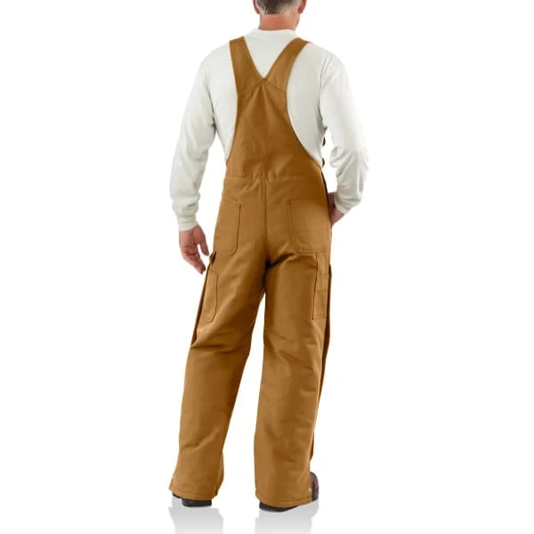 CARHARTT Men's 101626 Flame Resistant Loose Fit Duck Insulated Bib Overall 6 CARHARTT Men's 101626 Flame Resistant Loose Fit Duck Insulated Bib Overall - Image 4
