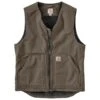 CARHARTT Men's 104394 Relaxed Fit Washed Duck Sherpa-Lined Vest, Extended Sizes -Fashion Clothing Store 2089868 335 main