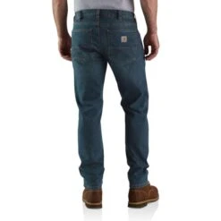CARHARTT Men's 104960 Rugged Flex Relaxed Fit Low Rise 5-Pocket Tapered Jeans 10 CARHARTT Men's 104960 Rugged Flex Relaxed Fit Low Rise 5-Pocket Tapered Jeans -Fashion Clothing Store 2089896 441 alt3