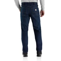 CARHARTT Men's 105069 Flame Resistant Rugged Flex Straight Fit 5-Pocket Jeans -Fashion Clothing Store 2089914 456 alt3