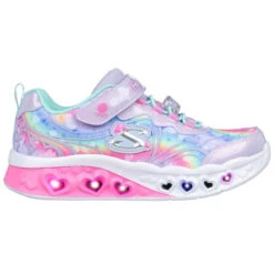SKECHERS Girls' Flutter Heart Lights - Groovy Swirl Shoes -Fashion Clothing Store 2090306 508 alt2