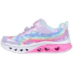 SKECHERS Girls' Flutter Heart Lights - Groovy Swirl Shoes -Fashion Clothing Store 2090306 508 alt3